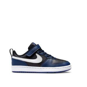NIKE BOYS COURT BOROUGH 2 LOW TOP SNEAKER NAVY BLUE Size 13